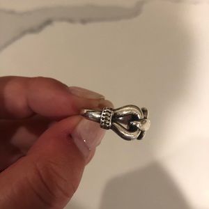 Lagos sterling silver buckle ring size 8
